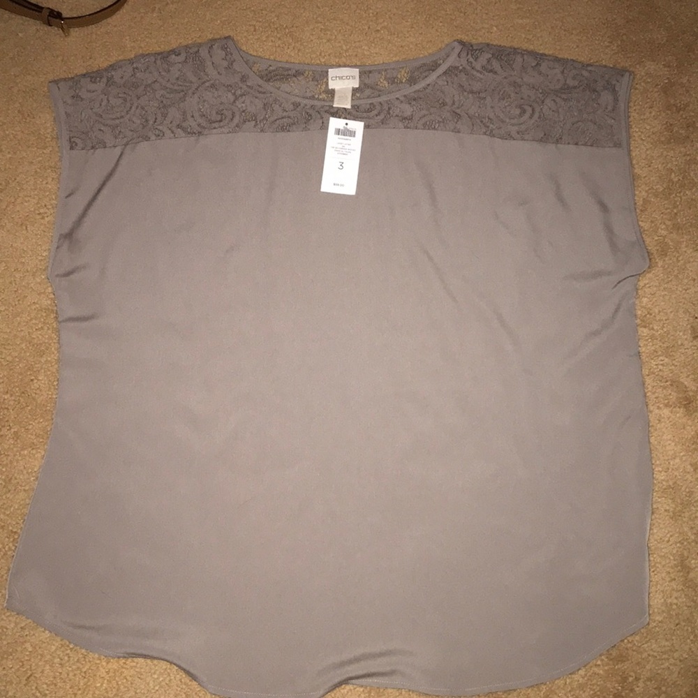 Chico’s lacy later top